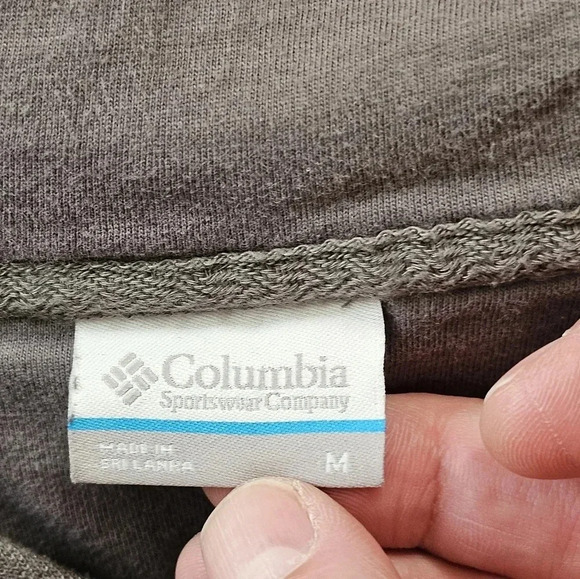 VTG Columbia Mens M Gray Hoodie California Sunset Ocean Graphic Sweatshirt - Picture 4 of 7